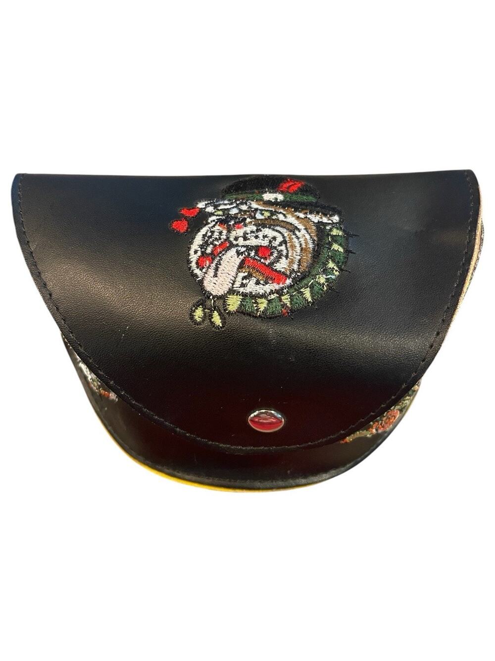 Ed Hardy Vintage Tattoo Eyewear Sunglass Case Black Skull Roses Bulldog